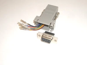 PHILMORE T9J8 DB9 FEMALE JACK TO RJ45 8-COND ADAPTER FITS YAESU GPS/CAT & TNCs - Picture 1 of 2