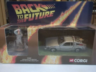 Corgi CC05501 - Back To The Future - DeLorean + Doc Brown - 1/36 Scale - NEW - Image 1 of 4