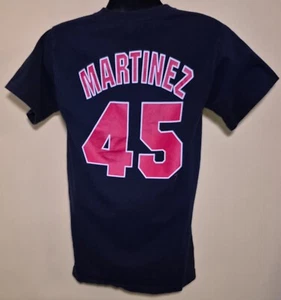Boston Red Sox Pedro MARTINEZ Majestic MLB Baseball Shirt Jersey Shirsey Size M - Picture 1 of 3