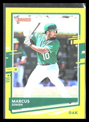 Marcus Semien 2020 Donruss #92    Holo Red Oakland Athletics - Image 1 of 2