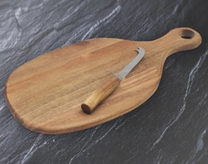 Acacia Cheese Board Set - Oval - Picture 1 of 1