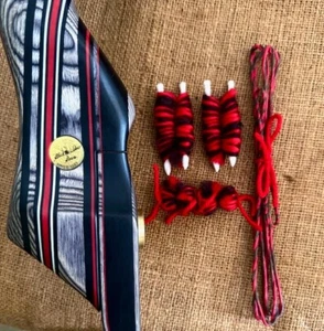Black Widow Recurve Bow Replacement Bow String & Silencers (62" AMO Actual 59") - Picture 1 of 4