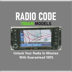 RAM✅ DODGE✅ JEEP✅ CHRYSLER ✅ UNLOCK RADIO CODES ✅ T00AM MODELS A49 ✅ PIN SERVICE - Picture 1 of 3