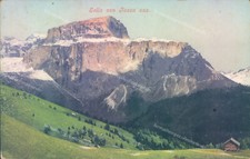 u60 cartolina sella von fassa provincia di trento