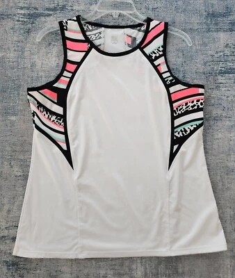 EUC! Women’s TAIL white fitted sleeveless athletic tank top (L) - Image 1 of 4