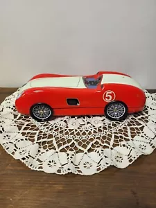 The Silver Crane Red Sports Car Collectible Vintage Tin Vehicle Collectable UK - Picture 1 of 15