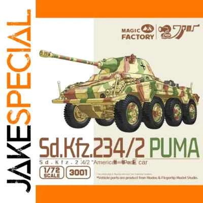 JakeSpecial – Voiture Miniature 1/72 Sd.KFZ 234/2 Puma Armored Car Model Kit ... - Photo 1/4