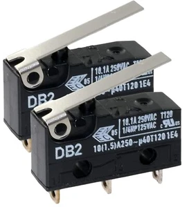 (2) Microinterruptor para palanca de bisagra Cherry DB2CA1LB SPDT 10.1A 250V (2 piezas) - Imagen 1 de 2