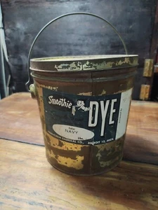 Vintage Smoothie Simple To Use Navy Dye. Antique Fabric Garage Metal Art - Picture 1 of 3
