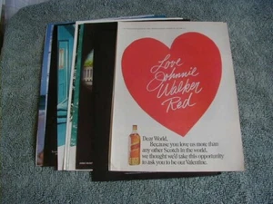 Vintage lot of 12 Johnnie walker liquor magazine print ads 1953-1992 - Picture 1 of 7