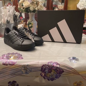 Adidas Hombres Grand Court 2.0 Cloudfoam Clásico Núcleo Negro Zapatos Talla 10 NUEVO CON CAJA - Imagen 1 de 12