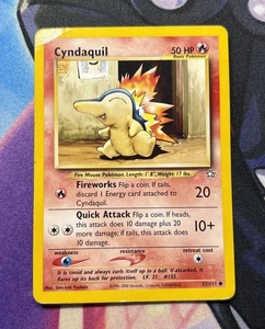 Pokemon TCG Cyndaquil 57/111 Neo Genesis Regular - Picture 1 of 2