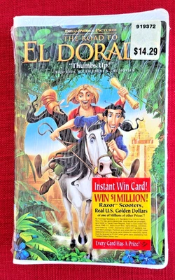The Road to El Dorado 1997 VHS, DreamWorks, Clamshell NEW, Sealed! - Image 1 of 3