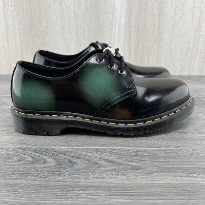 Zapatos Oxford Dr. Martens 31899 de cuero liso cepillado talla 7 para mujer negros verdes Foto 1 de 4