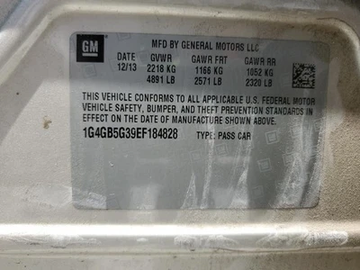 Used Air Cleaner Assembly fits: 2014 Buick Lacrosse 3.6 Grade A - Image 1 of 4