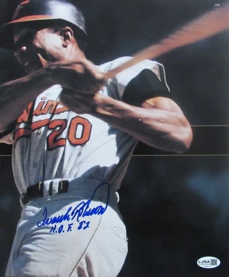 Frank Robinson HOF Orioles Autographed/Inscribed Magazine Page JSA 200821 - Image 1 of 3