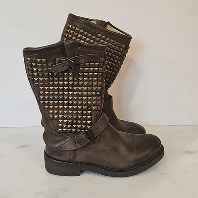 Bota Punk Ash "Trash" Mujer Motocicleta Tachonada 39.5 Foto 1 de 4