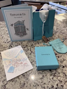 Tiffany & Co.  Landmark Charm/Bag/ Box Jewerly Bag/coloring Book And Postcard - Picture 1 of 1