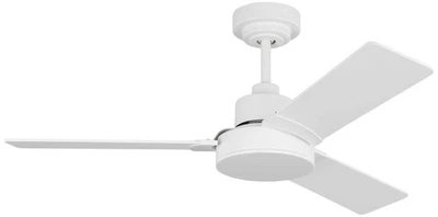 44" Visual Comfort Jovie Matte White Ceiling Fan with Wall Control - Image 1 of 3