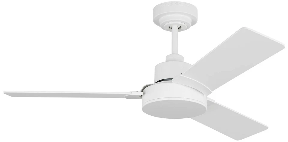 44" Visual Comfort Jovie Matte White Ceiling Fan with Wall Control - Image 1 of 3