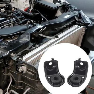 Radiator Mount Brackets Set For Honda Civic 2016-2021 74176-TBA-A00 Black Pair - Image 1 of 4