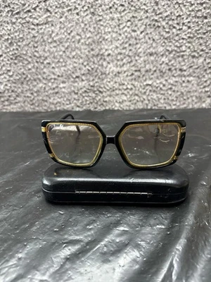 Vintage Ted Lapidus Paris TL 15 01 Sunglasses Black & Gold Gold Plated - Image 1 of 4