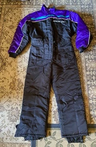 NICE XL Vintage Arctic Cat Snowmobile Suit 90’s Purple Turqoise Black USA Mens - Picture 1 of 12