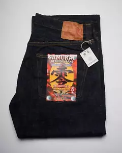 Samurai $ 335 17oz ""Zero"" Indigo Selvedge Denim gerade Passform Jeans S5000VXII 35 - Bild 1 von 9