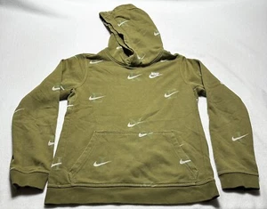 Nike Club Hoodie Youth Large All Over Print Monogram DX5699-378 Sweatshirt - Picture 1 of 8