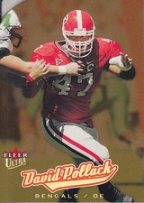 2005 Ultra Gold Medallion Cincinnati Bengals Football Card #220 David Pollack 
