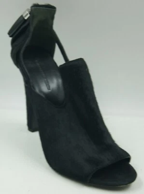 Alexander Wang Women's Shoes Sz 9.5 Black Calf Hair Tassel Open Toe Shoes - Image 1 of 4