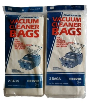 For Hoover Vacuum Cleaner Bags 4 Count Fits Canister 20-5023 20-5033 - Image 1 of 4