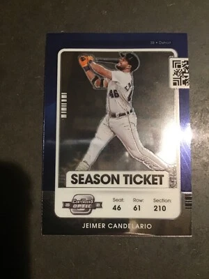 2021 Contenders Baseball Jeimer Candelario Optic Insert Detroit Tigers  - Image 1 of 4