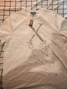 Express X Special Logo Mens White Tshirt Size Large New - Picture 1 of 5