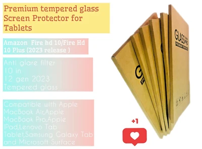 2 packTempered Screen Protector Amazon/iPad/Samsung Galaxy Tab/Lenovo Tablets - Image 1 of 3