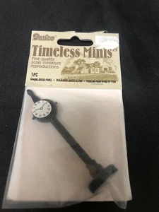 NEW MINIATURE STREET CLOCK TIMELESS MINIS FOR DOLLHOUSE OR CRAFT - Picture 1 of 2