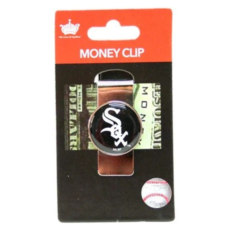 aminco MLB Chicago White Sox Domed Money Clip , Silver , 2" Cover