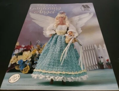 DA12 ANNIE'S ATTIC 1998, GARDENING ANGEL CROCHET PATTERN LEAFLET - Image 1 of 2