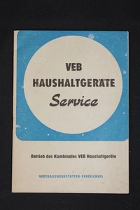 Old GDR Directory Workshops VEB Household Appliances Equipment Household - Picture 1 of 4