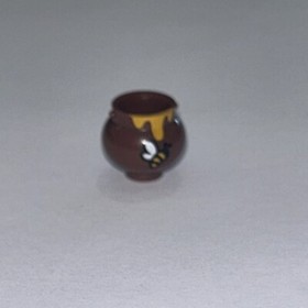 1x Lego 13556 98374pb01 Honey Pot With Bee - Reddish Brown - 6037730