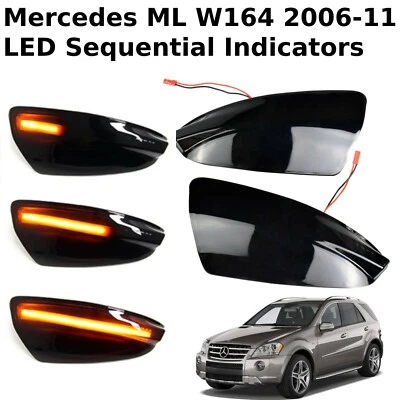 LED Sequential Indicators For Mercedes ML W164 2006 - 11 Mirror Dynamic Turn  - Image 1 of 4