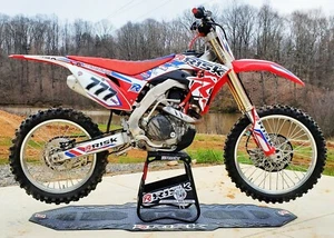 Soporte de motocross y alfombrilla de boxeo de fábrica riesgo carreras ats ajustable magnético MXGP AMA - Imagen 1 de 12