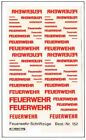Hobby Mller Decal Decals 1:87 OVP VK-Modelle Feuerwehr Schrift div.Gren  rot 
