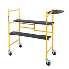 4 Ft. X 4 Ft. X 2 Ft. Mini Rolling Scaffold 500 Lb. Load Capacity With Tool Shel