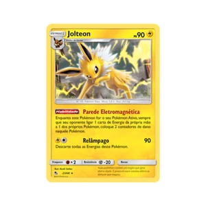 Card Pokémon Portuguese - Jolteon 23/68 Hidden Fates Ultra Rare Low Pop - Picture 1 of 3
