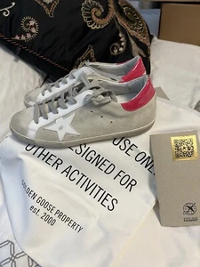 New With Box Golden Goose Super Star Sneaker Size 38 (wms8) Love Is All We Need - Picture 1 of 11