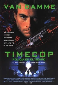 VINTAGE "Timecop" Jean-Claude Van Damme Film Release Poster Fine Art Postcard - Picture 1 of 4