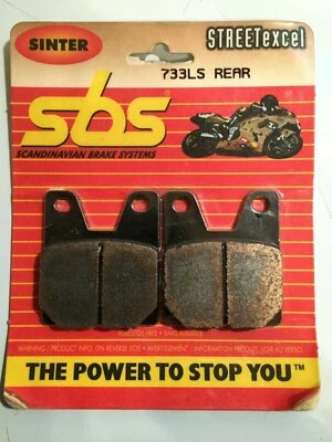 Тормозные колодки SBS 733LS REAR STREET EXCEL ПОДХОДЯТ ДЛЯ YAMAHA YZF 750 R7 YZF 1000 R1 DUCATI - Изображение 1 из 2