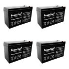 PowerStar 4 Pack of BATTERY APC ES500,ES550,LS500,RBC110,RBC2, 12V 7.2AH