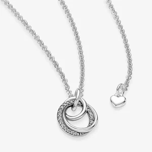 NEW  Pan Family  fashion  Encircled Pendant Necklace 45cm+Gift Box Hot - Picture 1 of 4